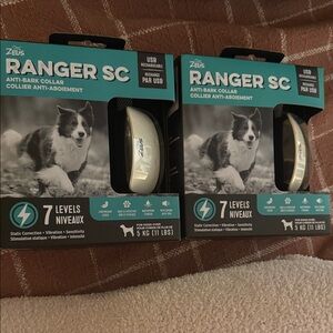 Zeus Ranger SC Anti-Bark Dog Collar - White